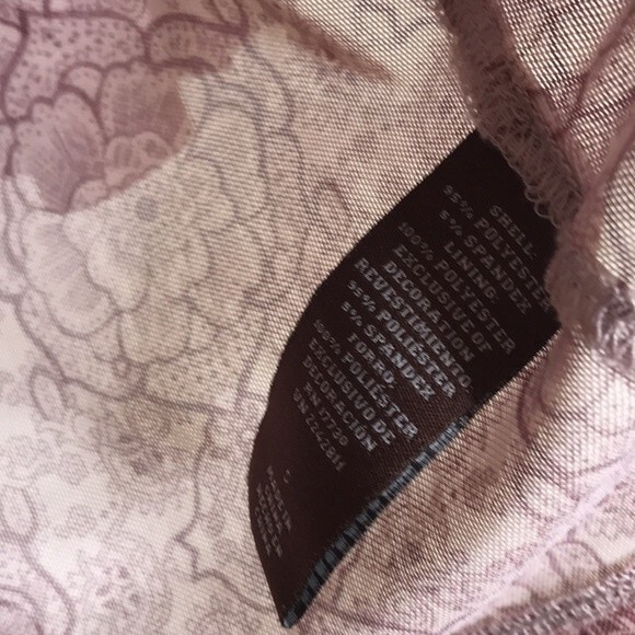 Knox Rose Floral Blouse Boho Peasant Top Ruffles Bell Sleeves Beige Pink Size S - Picture 7 of 12